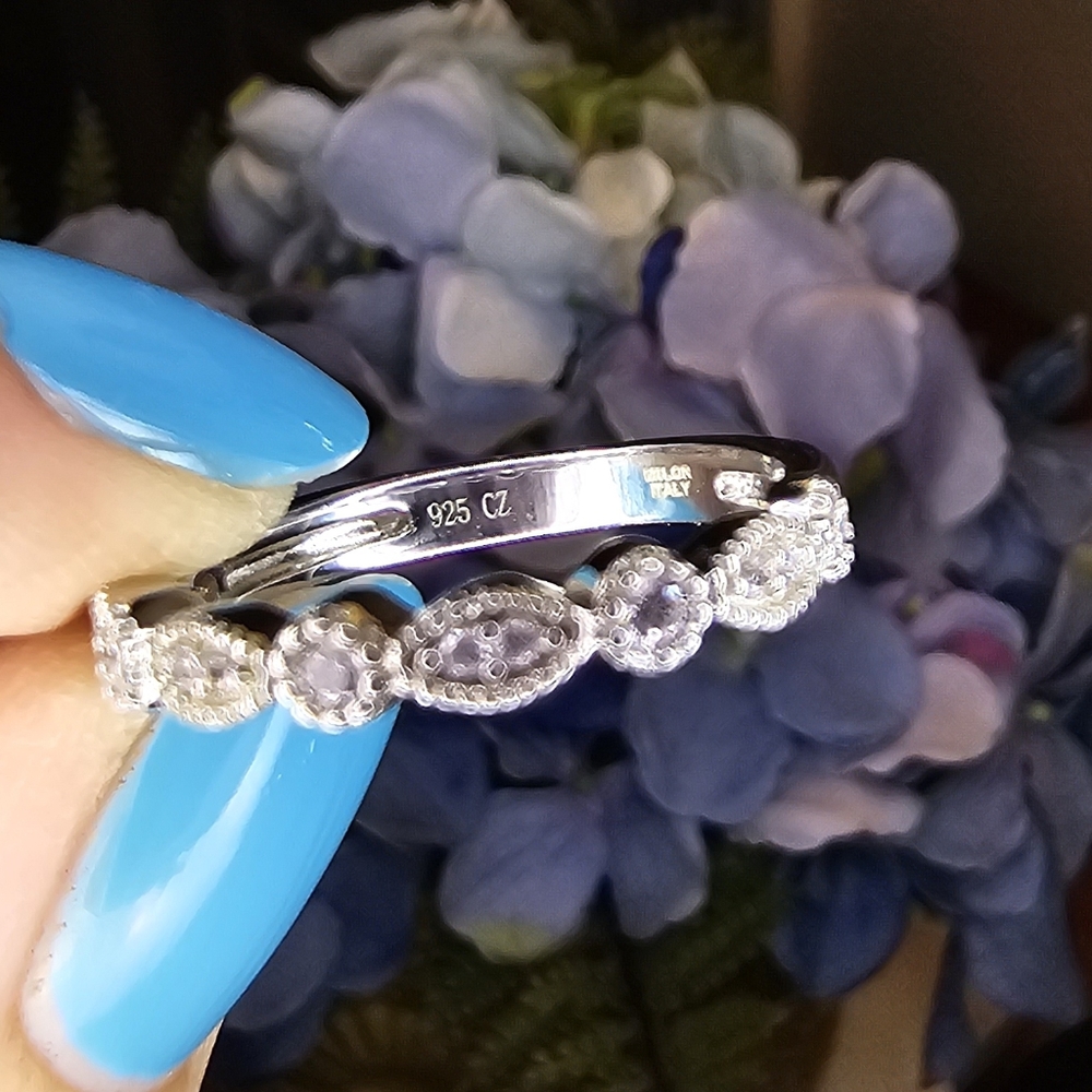 Diamonique Stack Rings - Picture 9 of 9